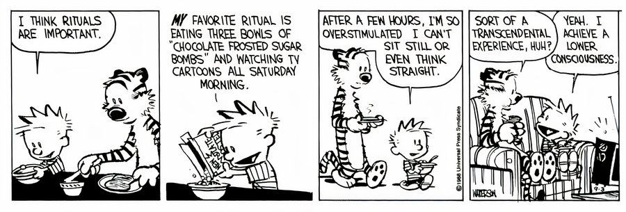 Calvin y Hobbes Televisión - Ritual de Sábado por la Mañana
