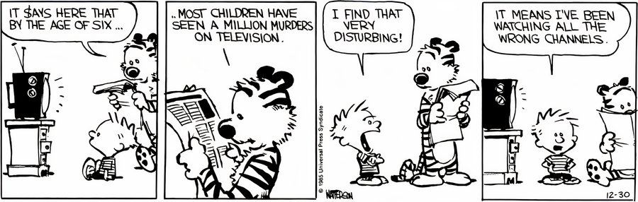 Calvin y Hobbes Televisión - Viendo Todos los Canales Equivocados