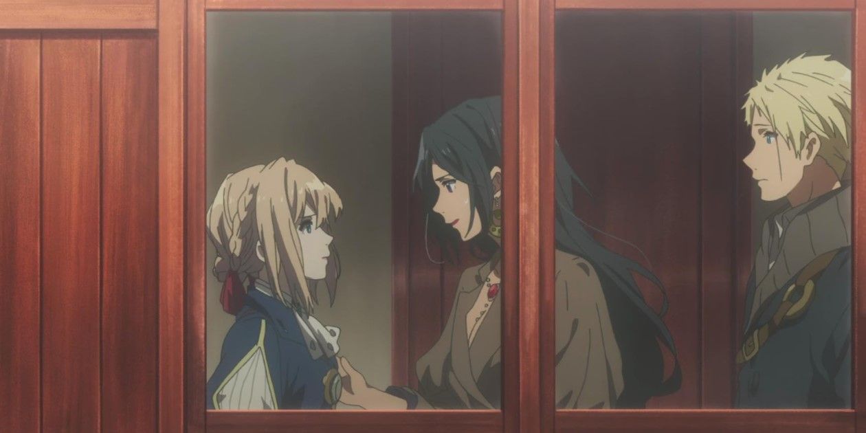 Cattleya Violet y Benedict en Violet Evergarden Episodio 12