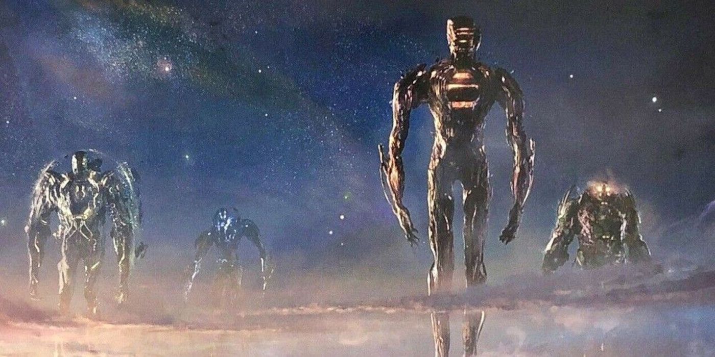 Los Celestiales caminando en el MCU
