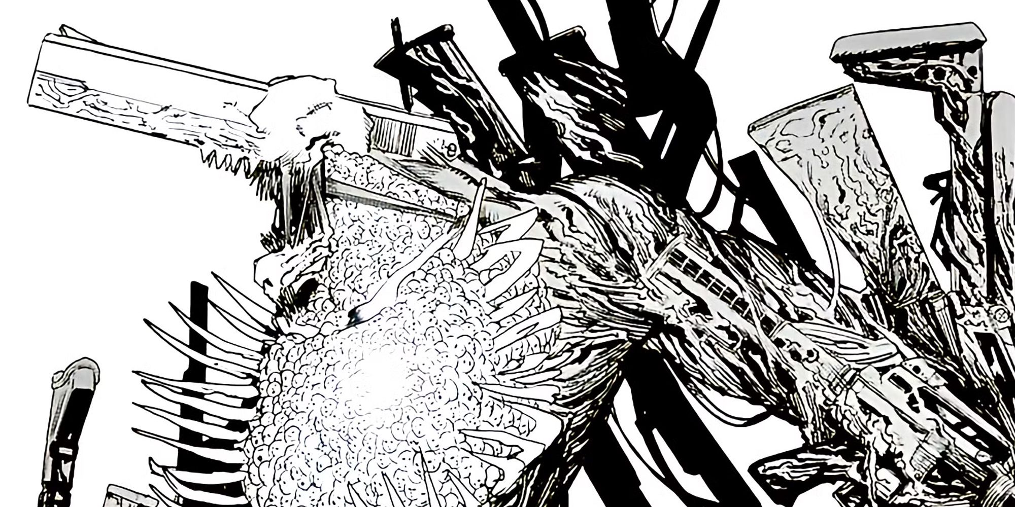 Chainsaw Man's gun devil from the manga