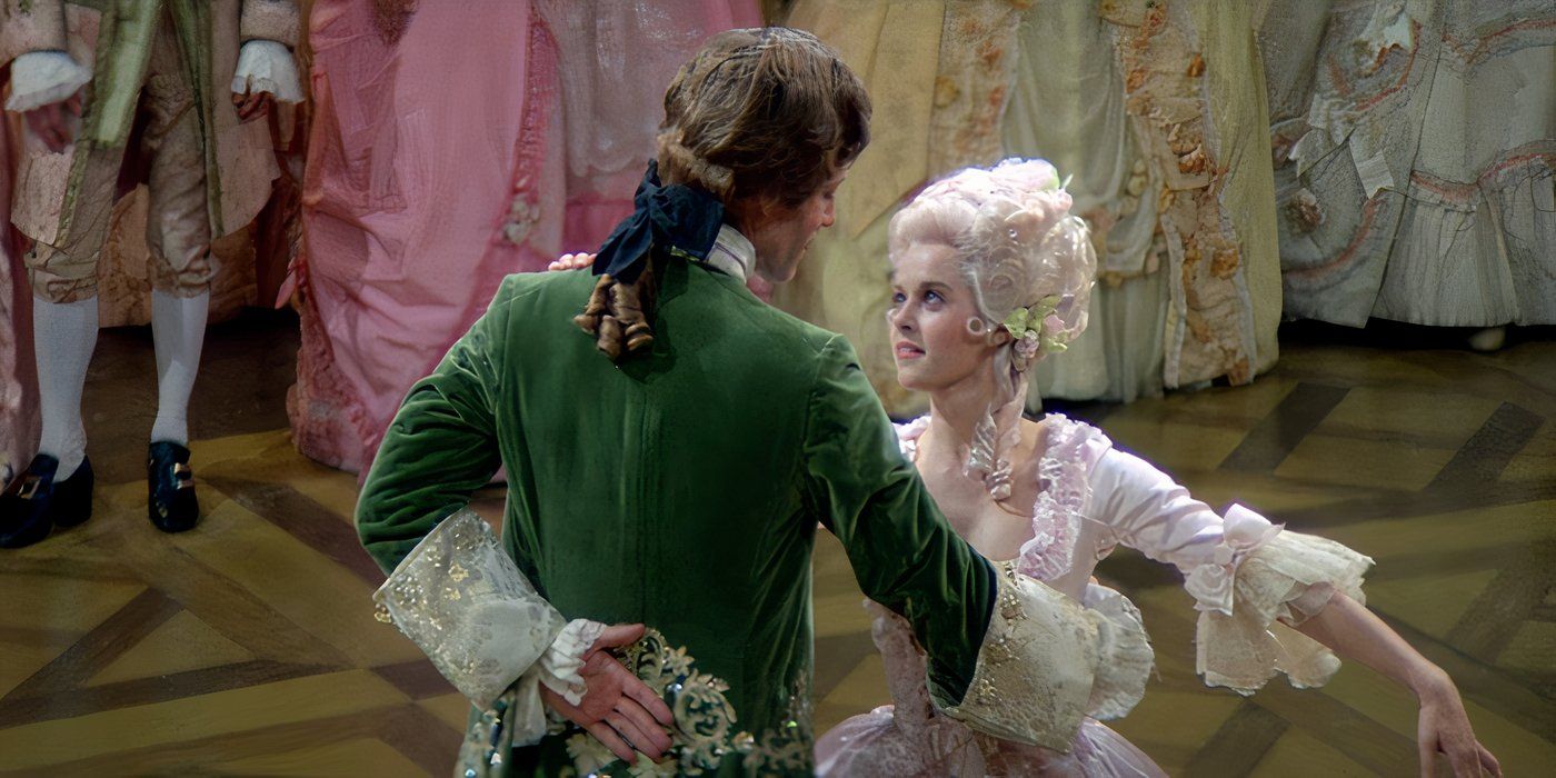 Cinderela dança com o Príncipe Edward em The Slipper and the Rose