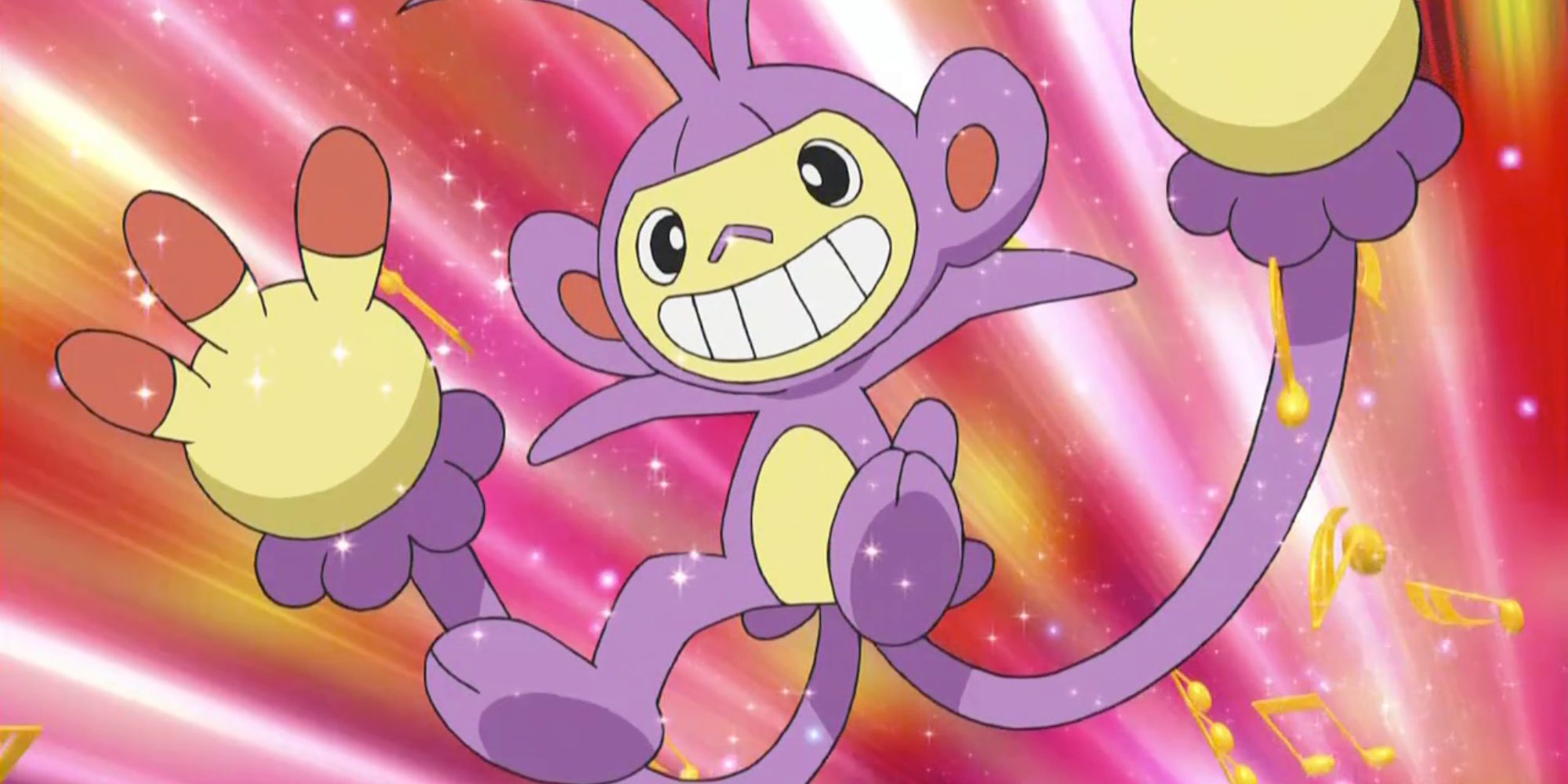 Dawn's Ambipom being sent out in a contest