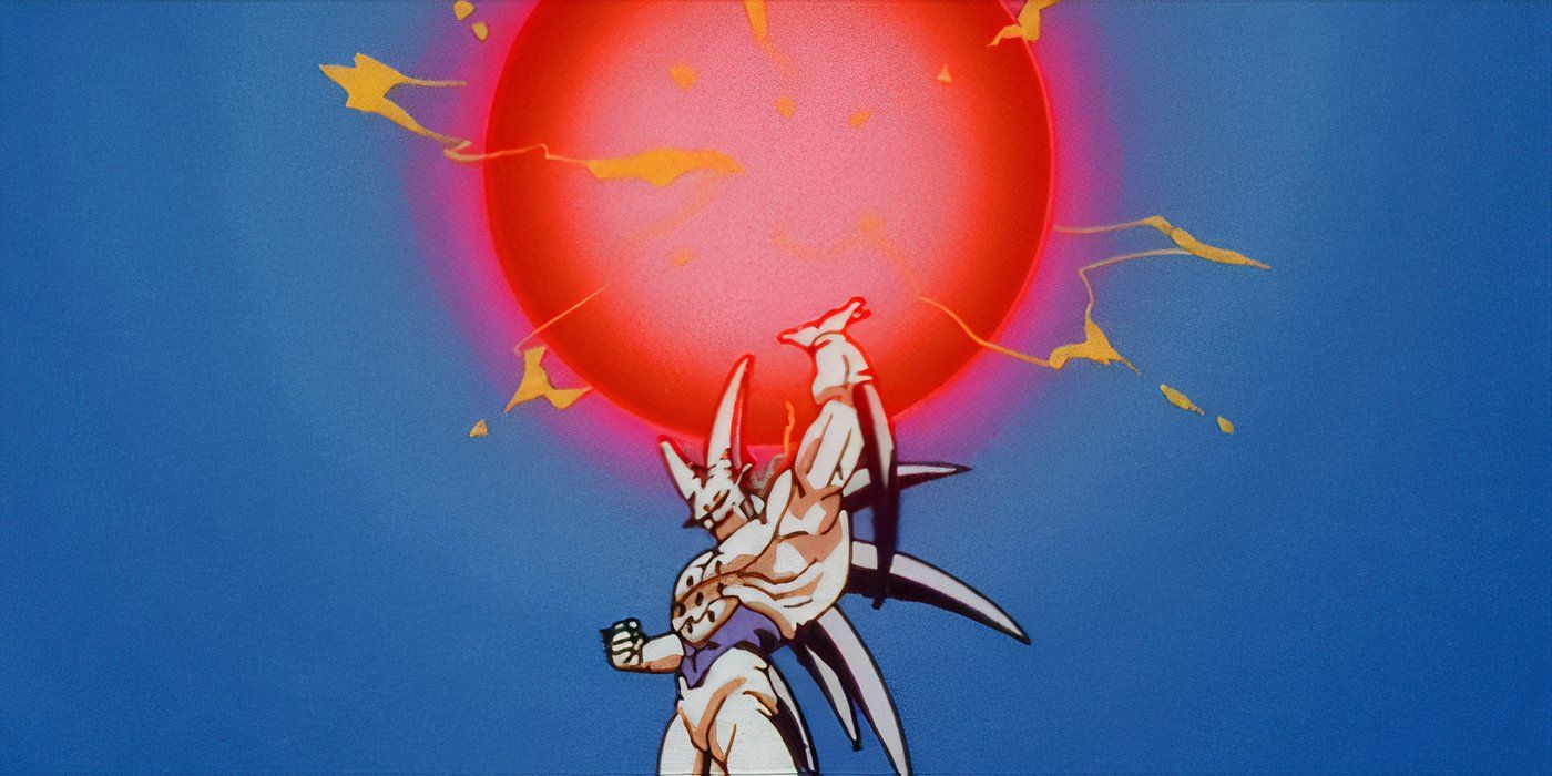 Omega Shenron generates a negative karma ball in Dragon Ball GT.