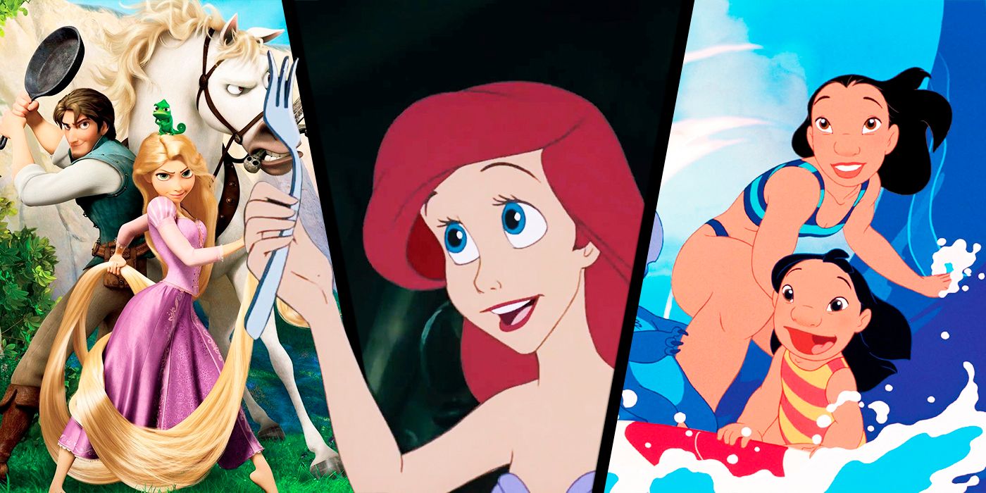 Tangled, The Little Mermaid and Lilo and Stitch