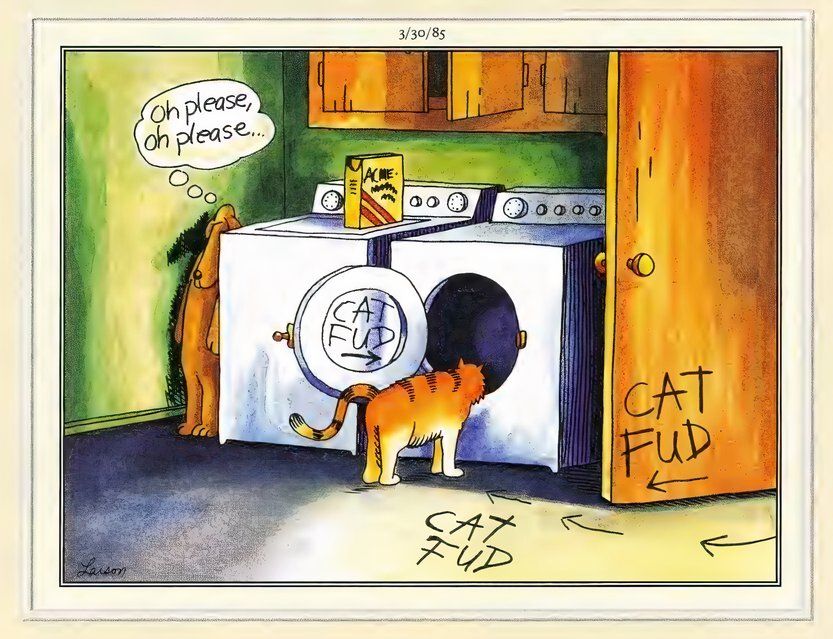 Far Side Cats and Dogs - Tricking the Cat