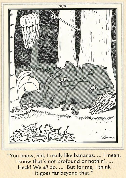 Far Side Fruits and Vegetables - Profound Bananas