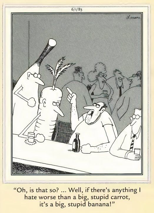 Far Side Fruits and Vegetables - Stupid Bananas