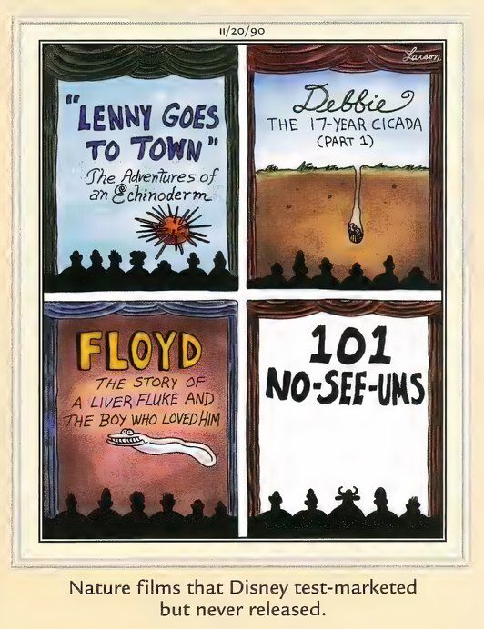 Far Side Memes - Rejected Disney Films