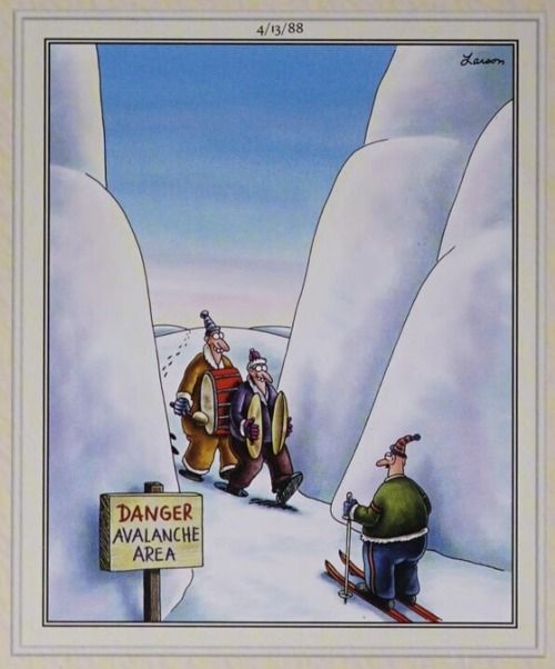 Musicians in an avalanche zone