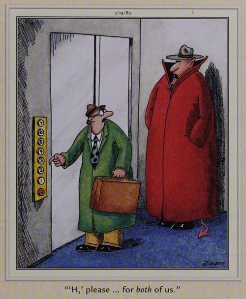 The devil in an elevator