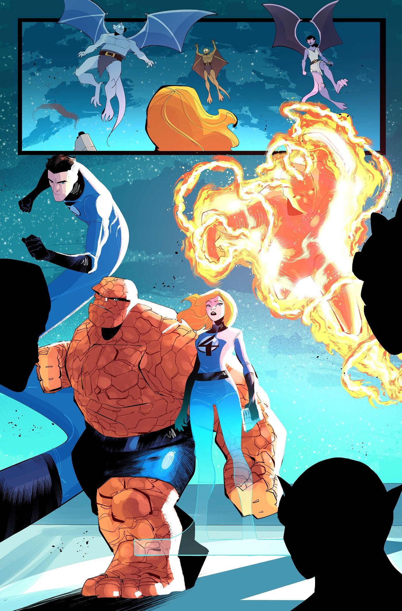 The Fantastic Four meet the Gargoyles