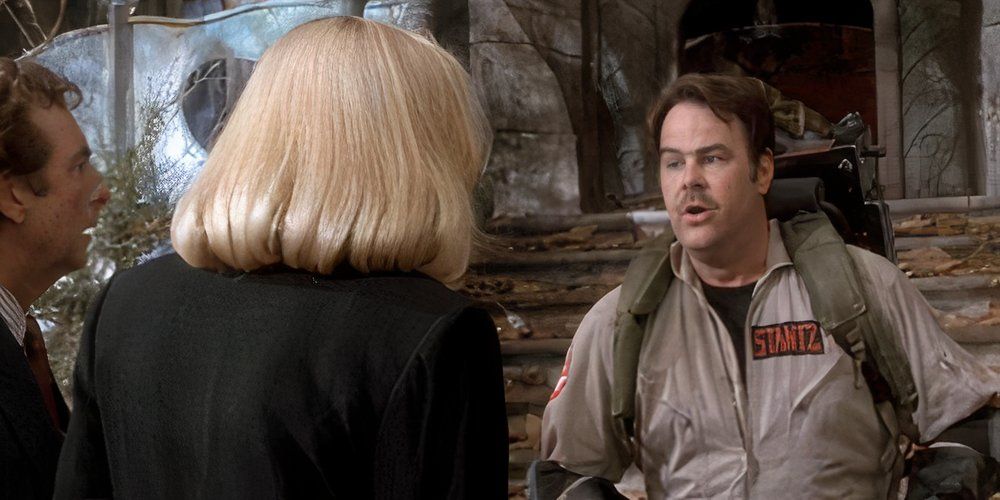 Dan Aykroyd as a scared Ghostbuster in Casper