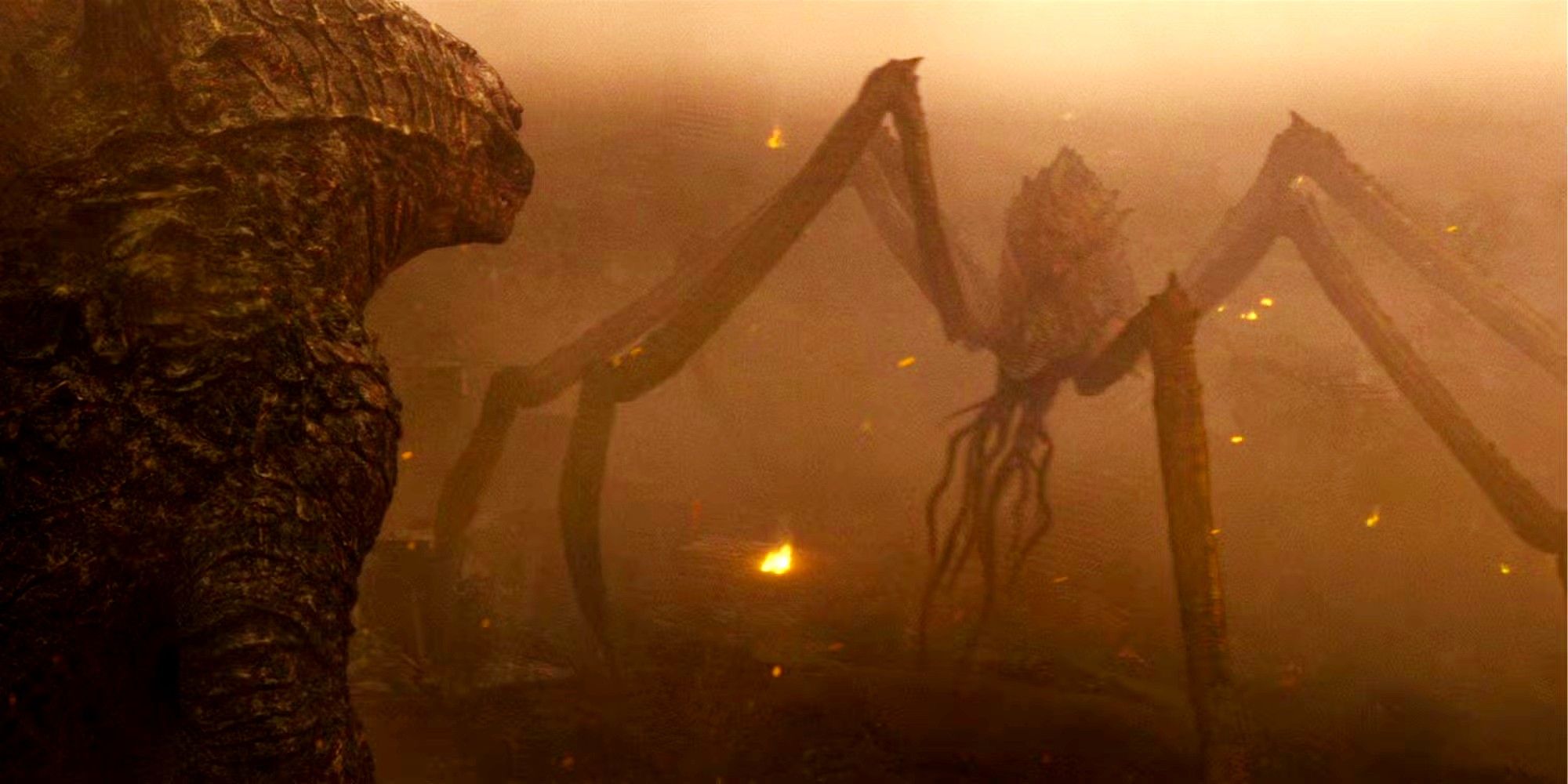 Scylla bows to Godzilla in Godzilla: King of Monsters