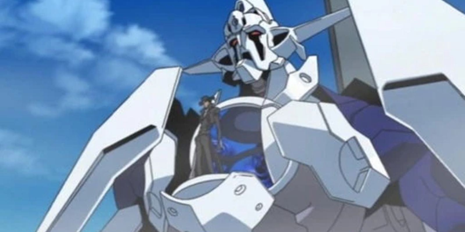 Gun Sword Mech with van standing on it