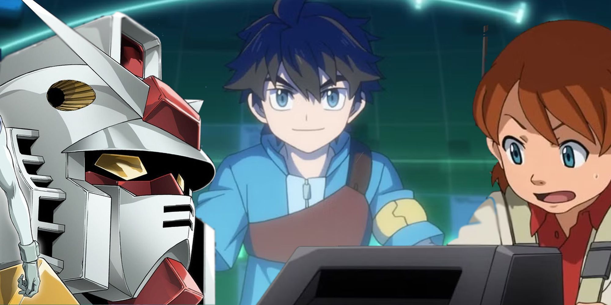 Gundam Anime Collage con Gundam Age, Gundam Build Drivers y Mobile sigue a Gundam
