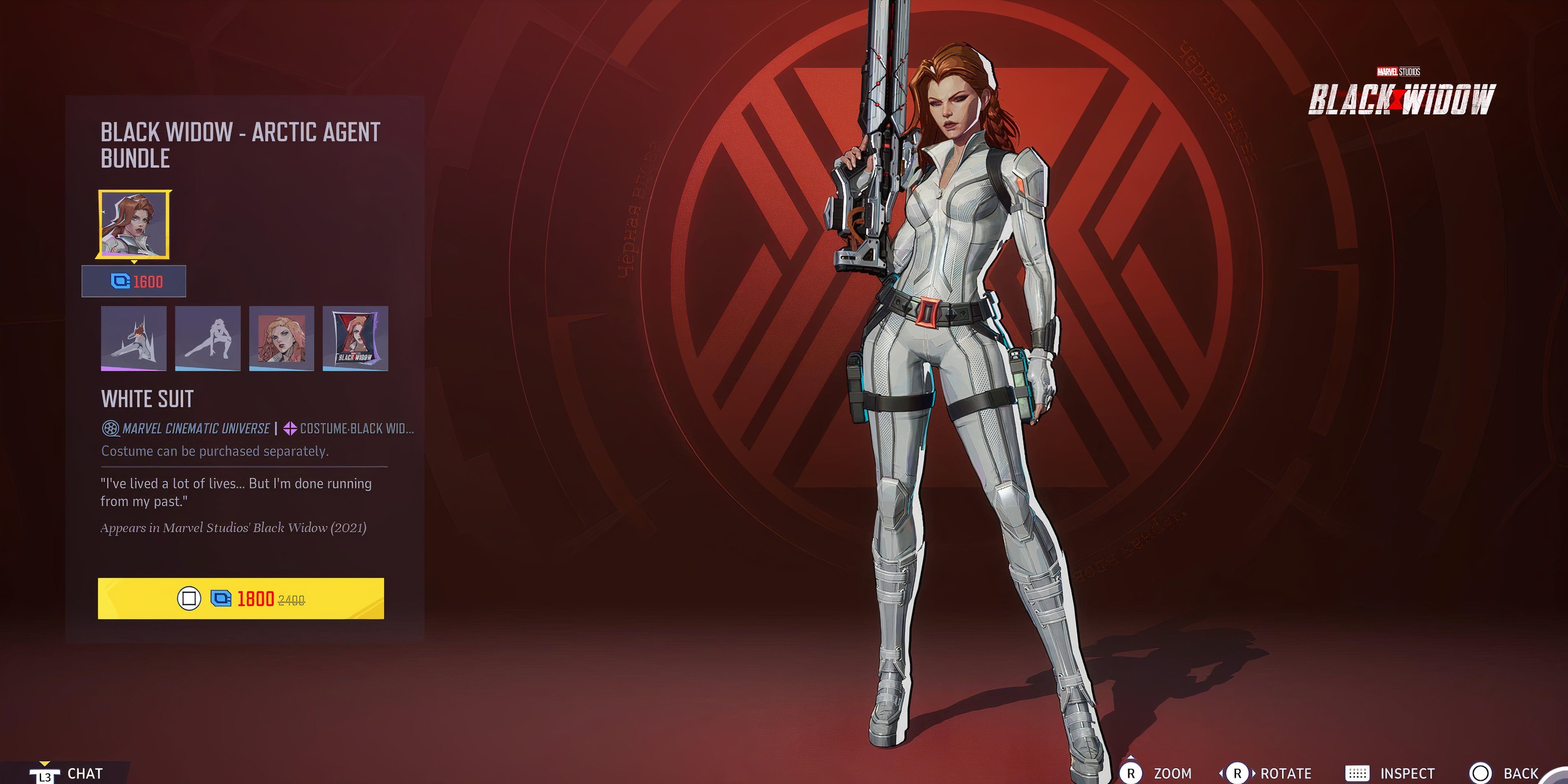 El traje de Black Widow del MCU