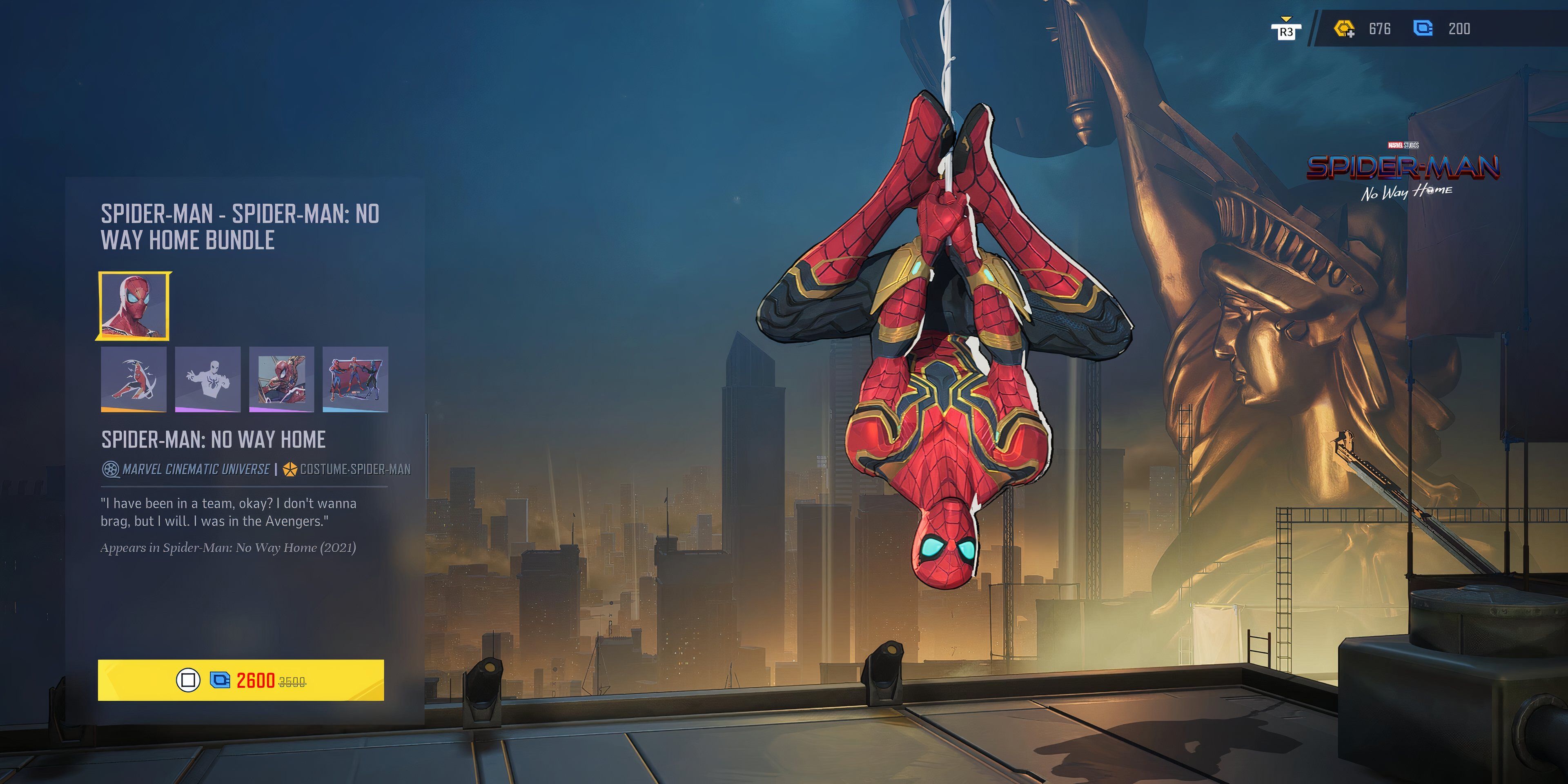 La skin de Spider-Man del MCU