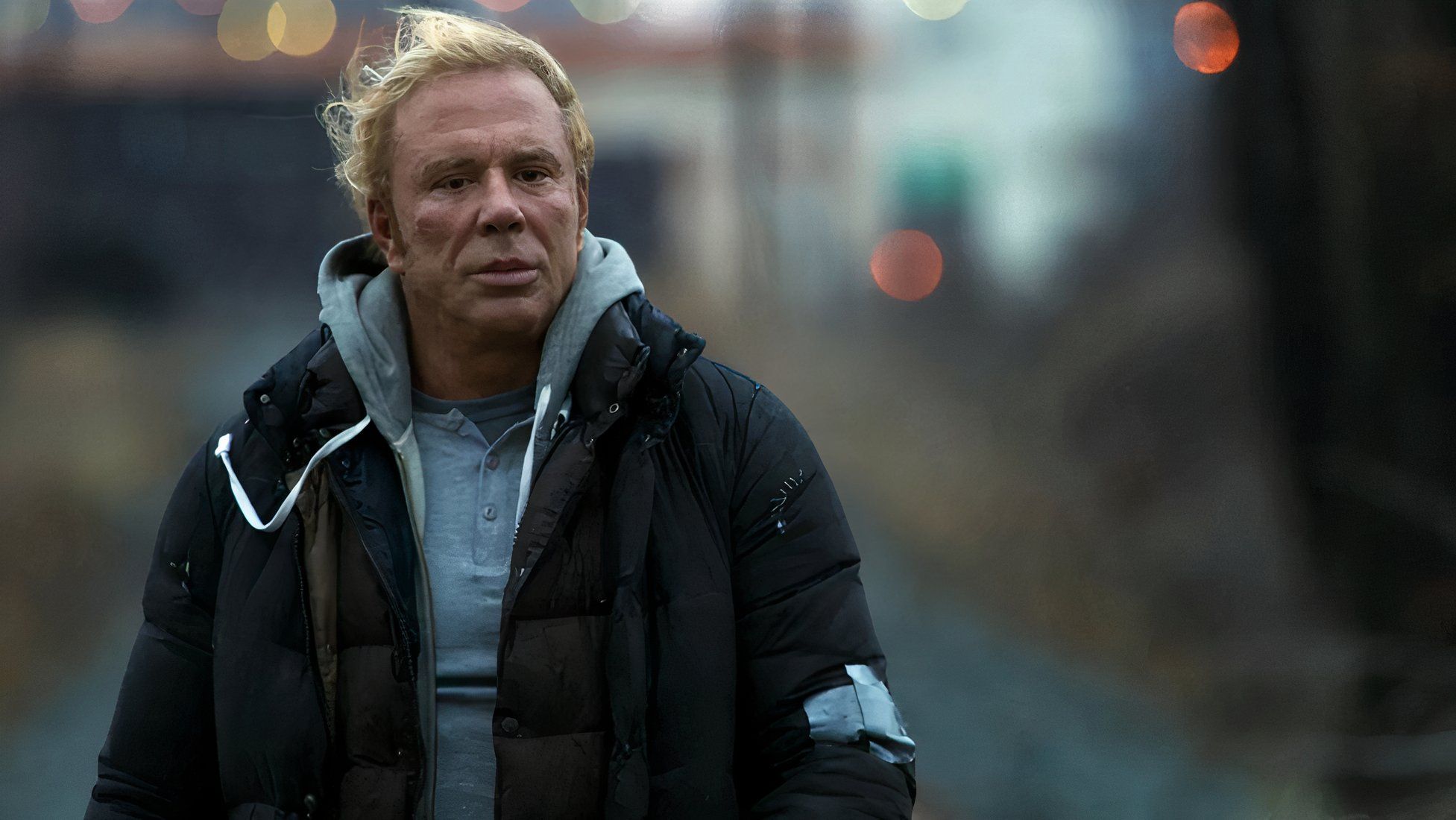 Mickey Rourke in the wrestler