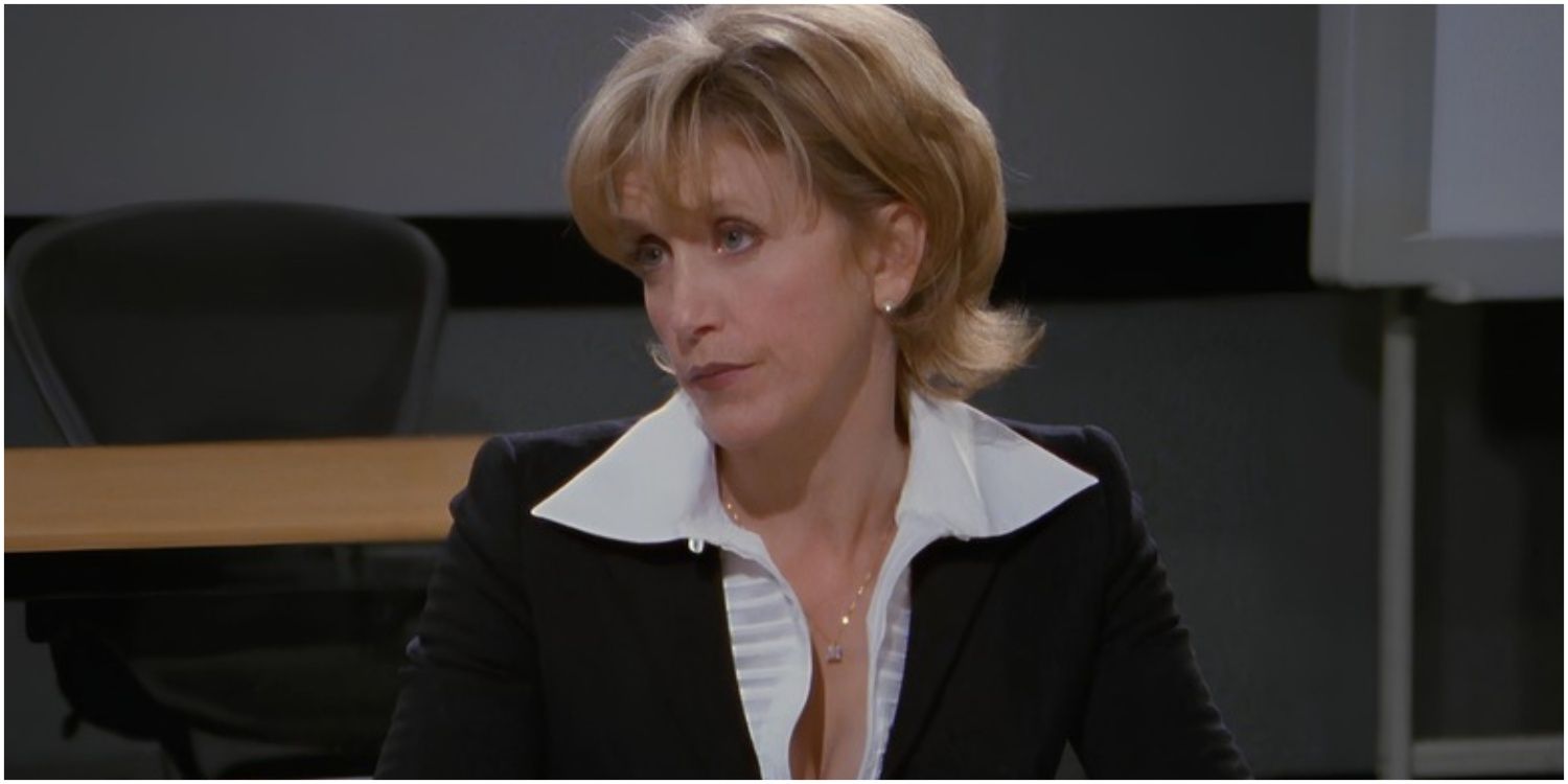 Julia Wilcox looks annoyed in Frasier