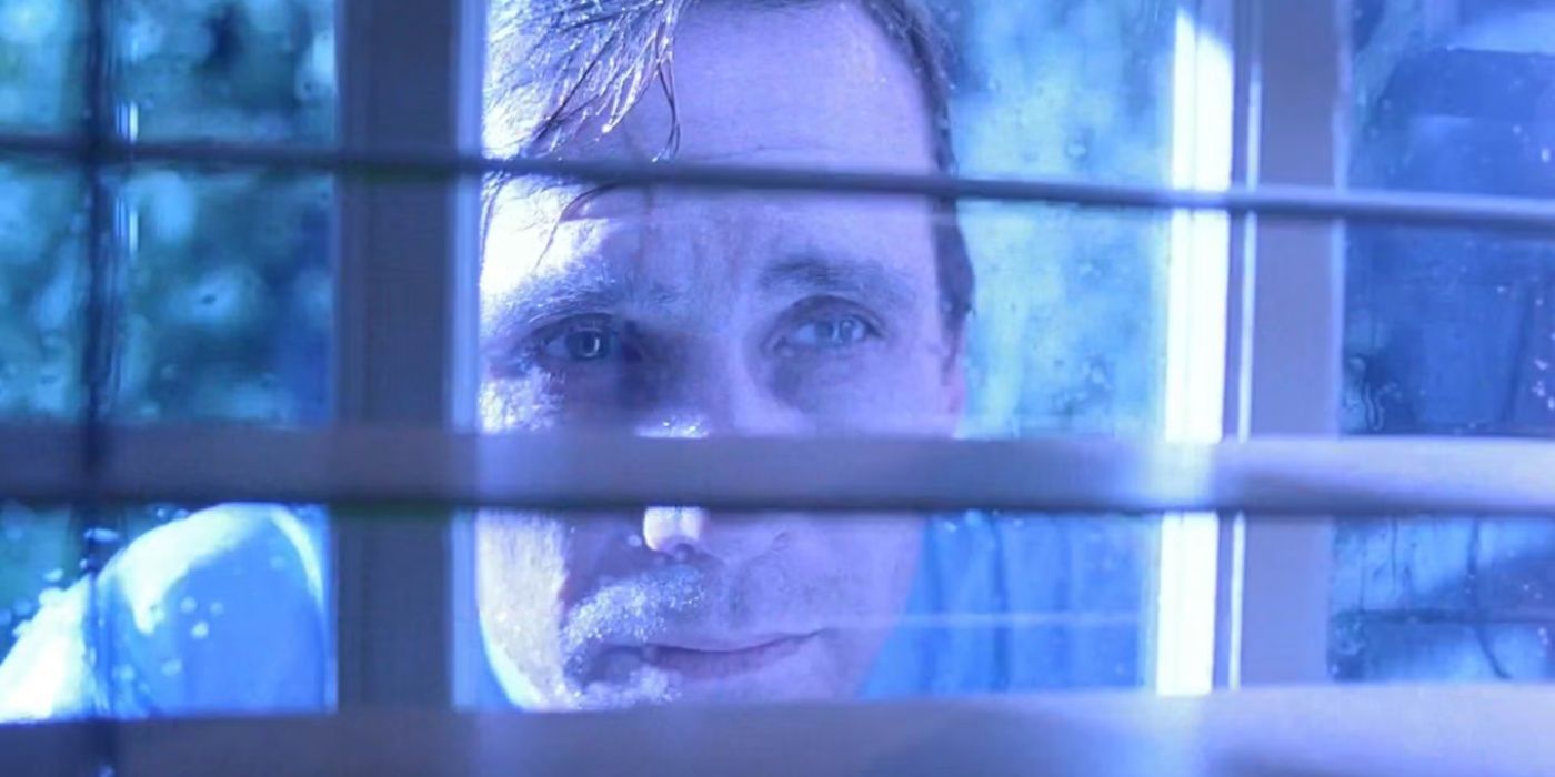 Duane Barry peeks through a window in the eponymous X-Files episode