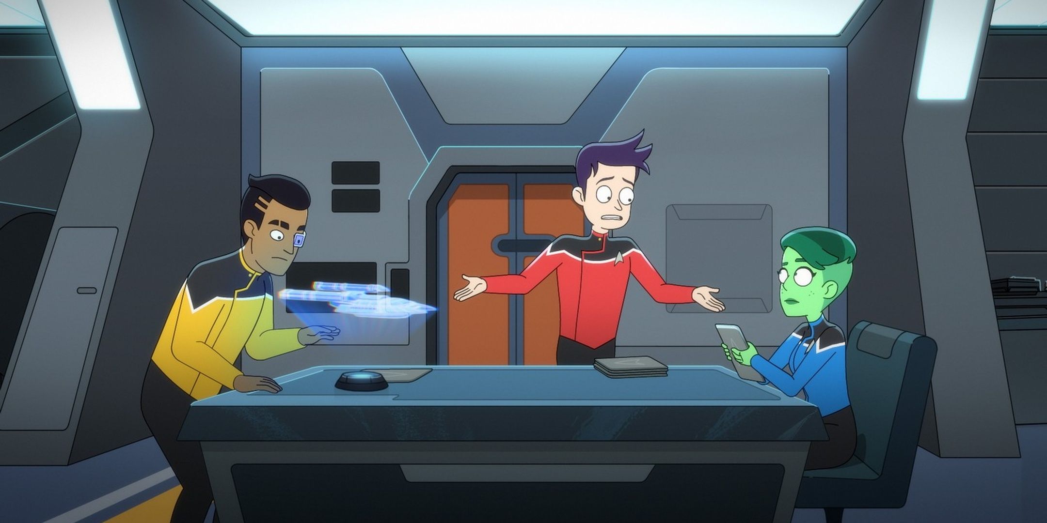 Star Trek: Lower Decks, Rutherford, Boimler y Tendi