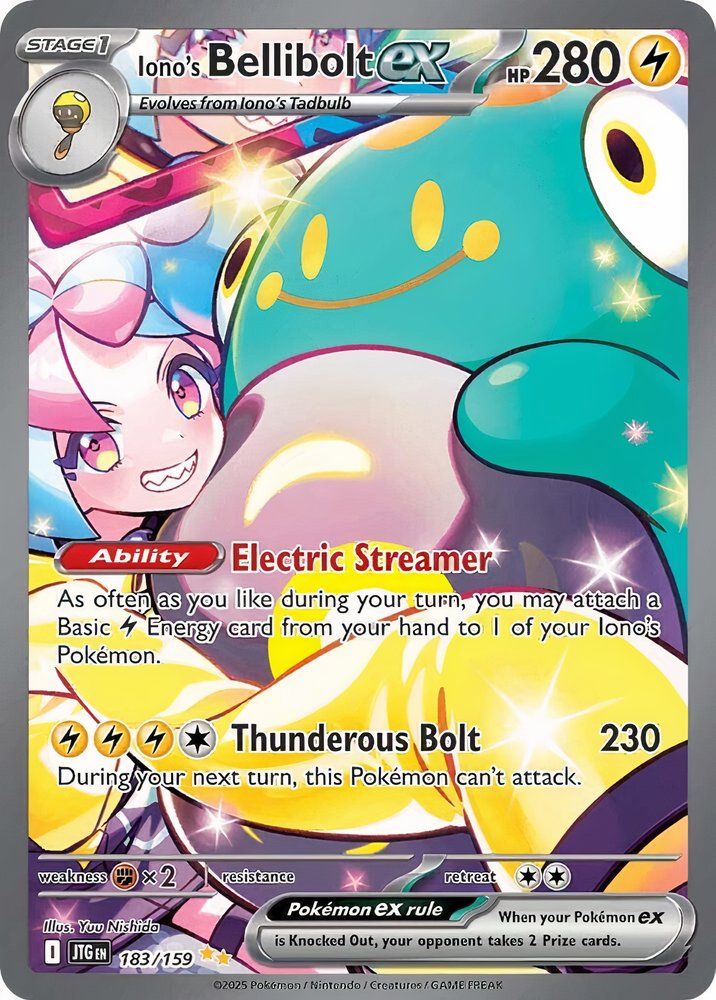 Pokemon Card - Iono's Bellibolt ex 183/159