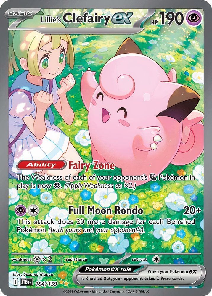 Pokemon Card - Lillie's Clefairy ex 184/159