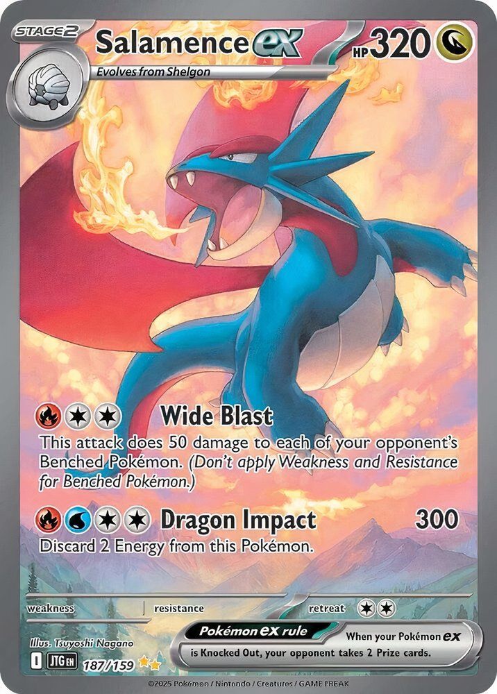 Pokemon Card - Salamence ex 187/159