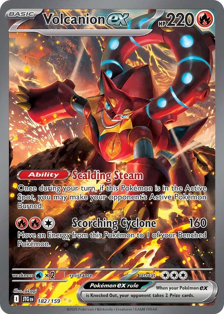Pokemon Card - Volcanion ex 182/159