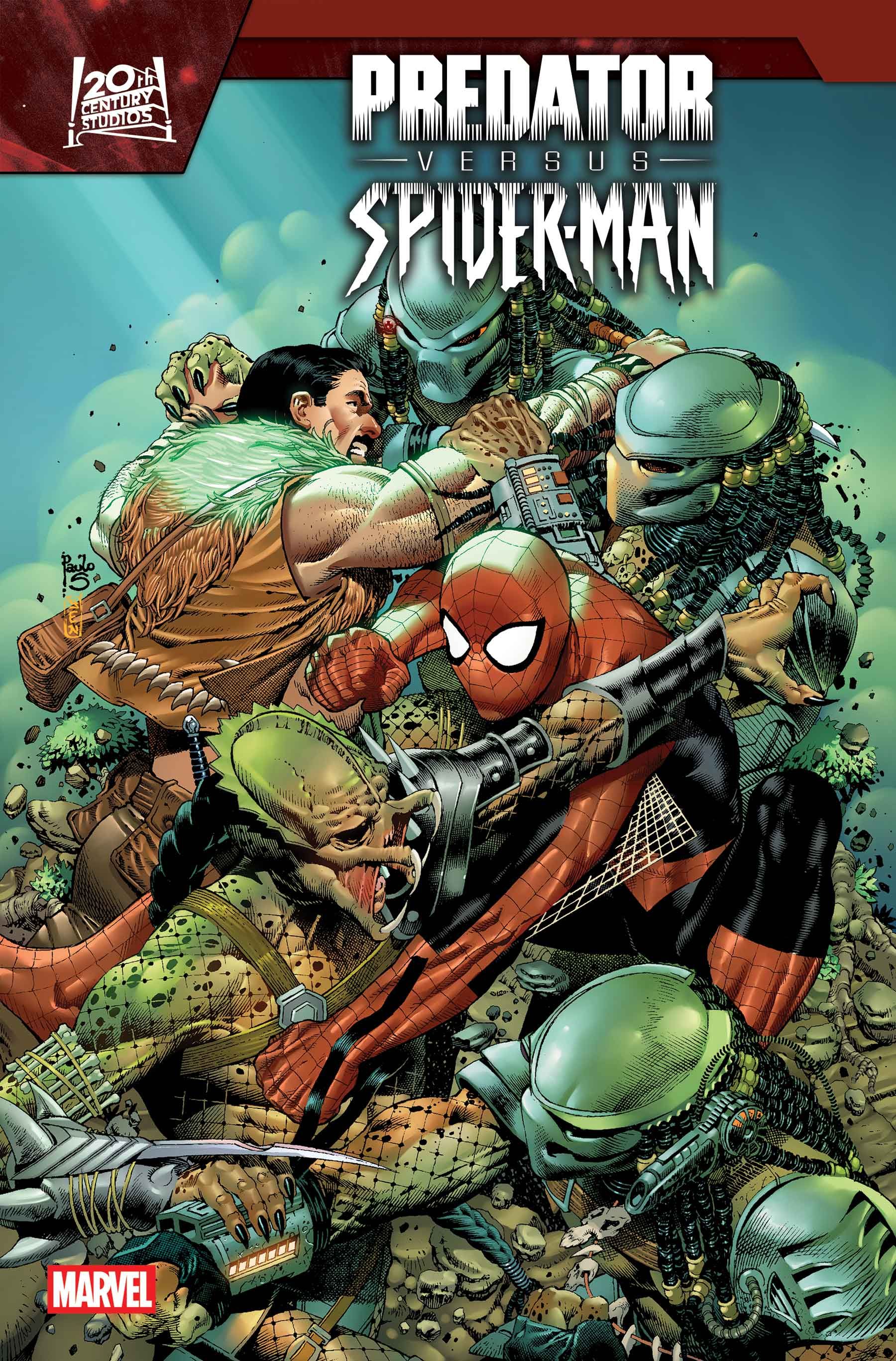 Predator versus Spider-Man 4 cover a full