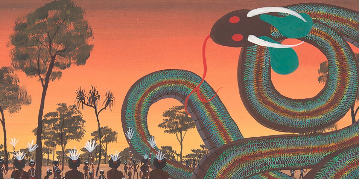 La Serpiente Arcoíris con los aborígenes australianos