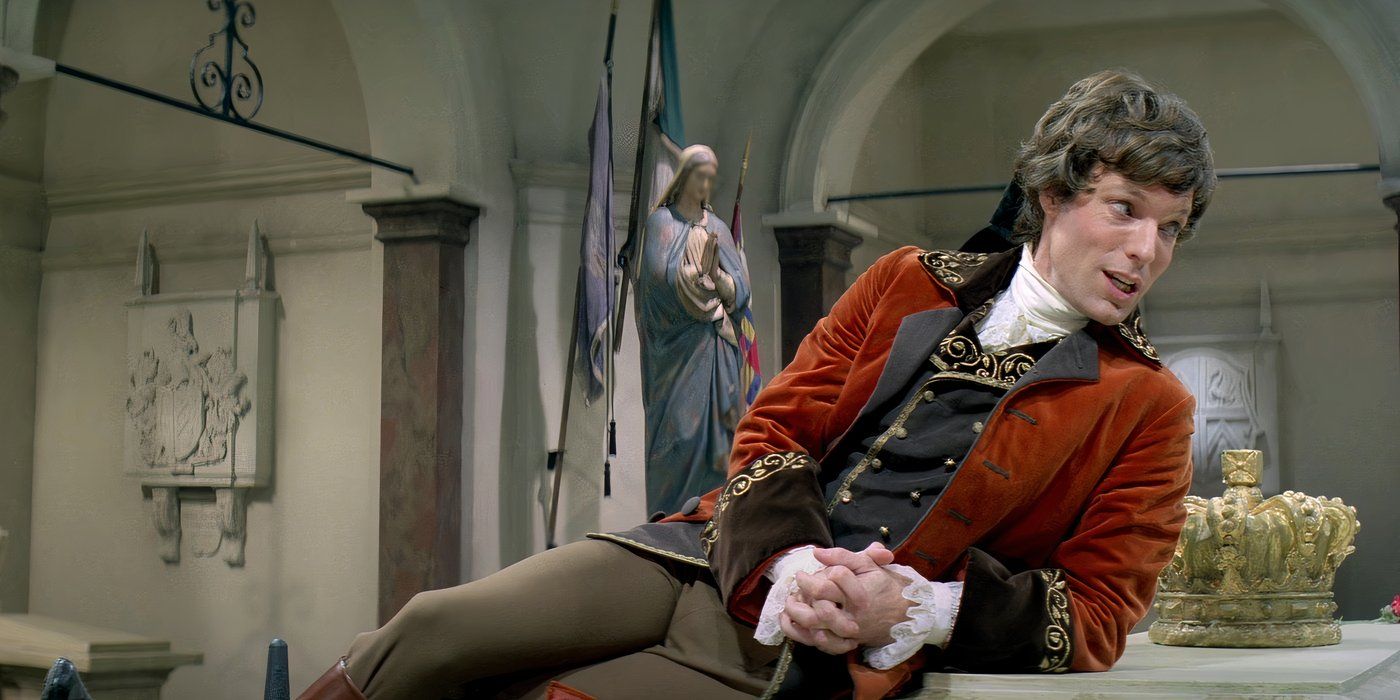 Richard Chamberlain como Príncipe Edward em The Slipper and the Rose The Story of Cinderella