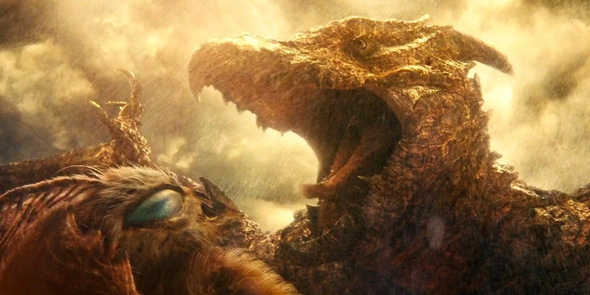 Rodan fights Mothra in Godzilla: King of Monsters