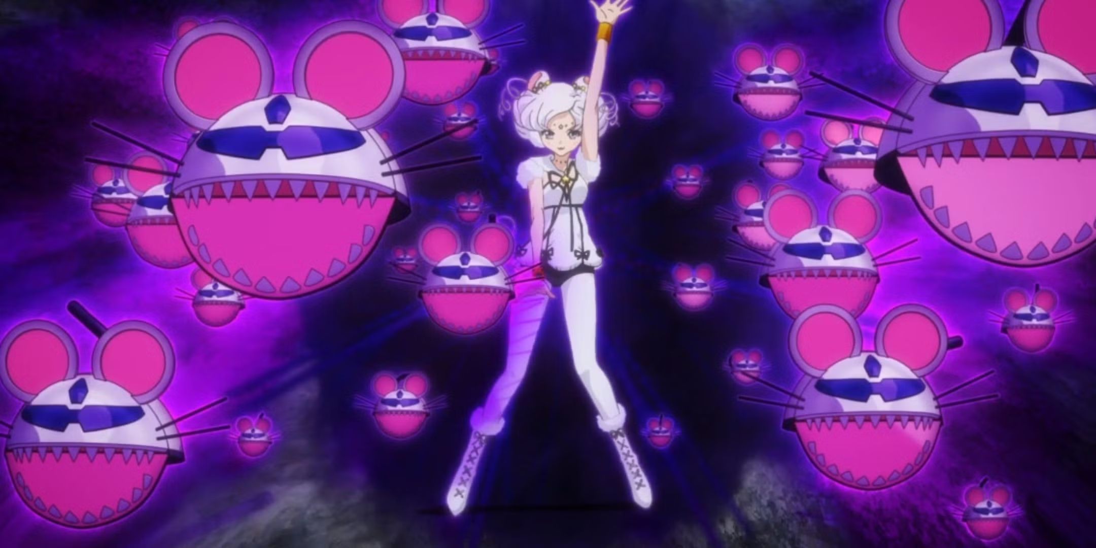 Sailor Iron Mouse en la quinta temporada del anime original de Sailor Moon.