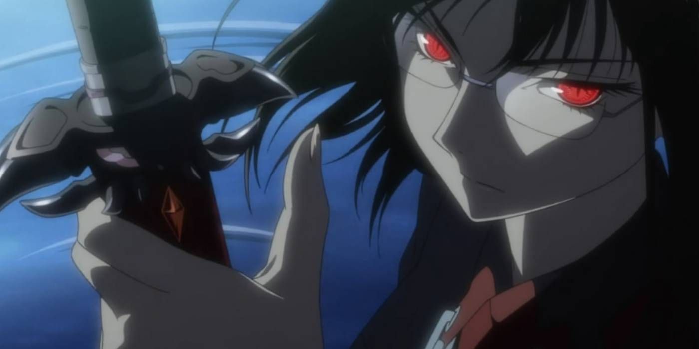 Saya and her sword in Blood-C