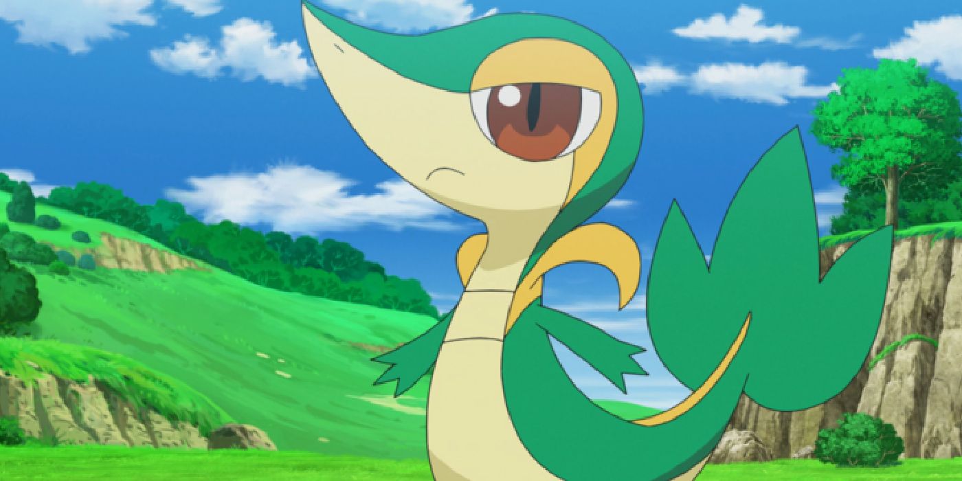 Snivy de Ash - anime Pokémon