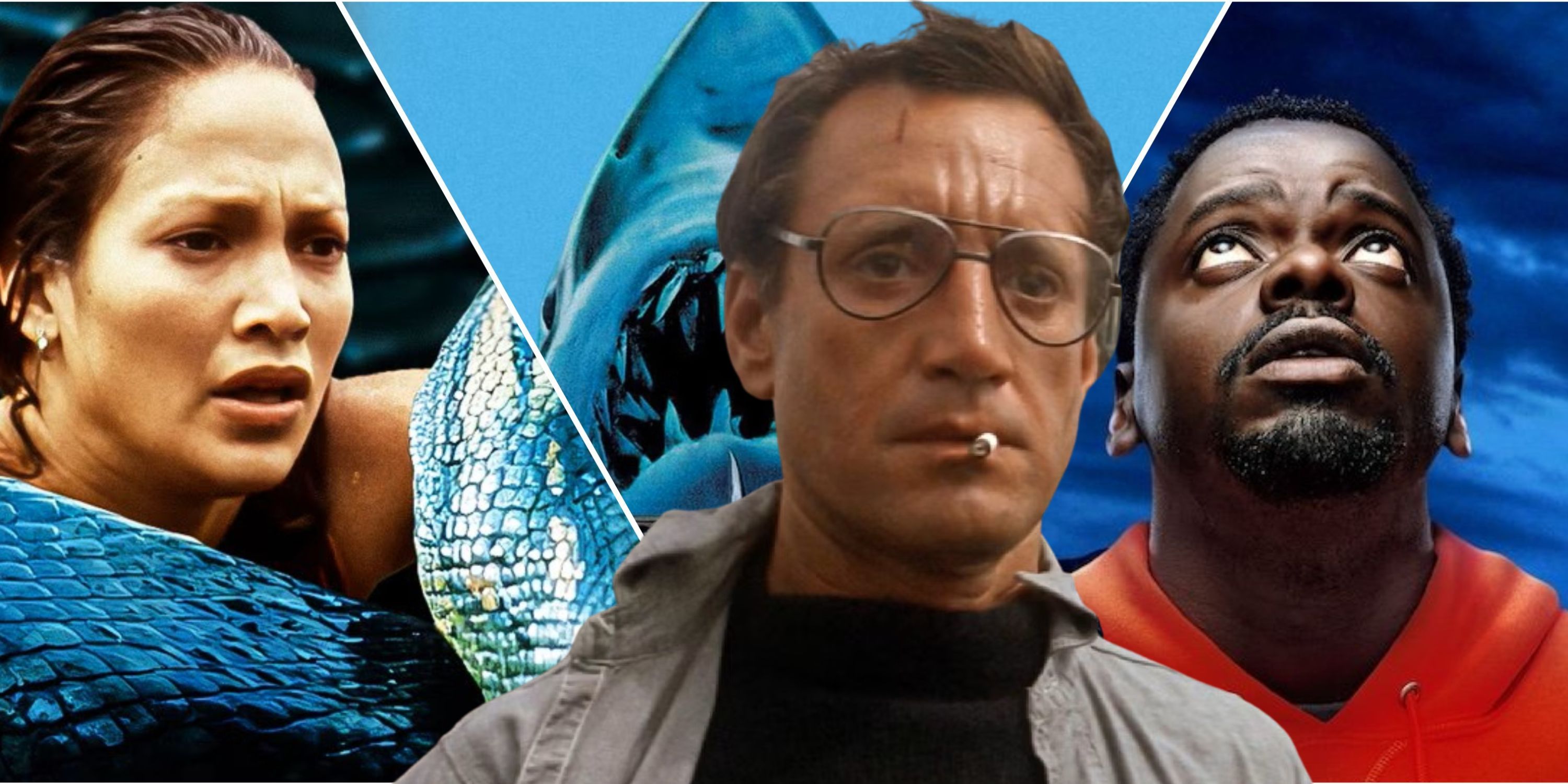 composite image Anaconda, Jaws and Nope