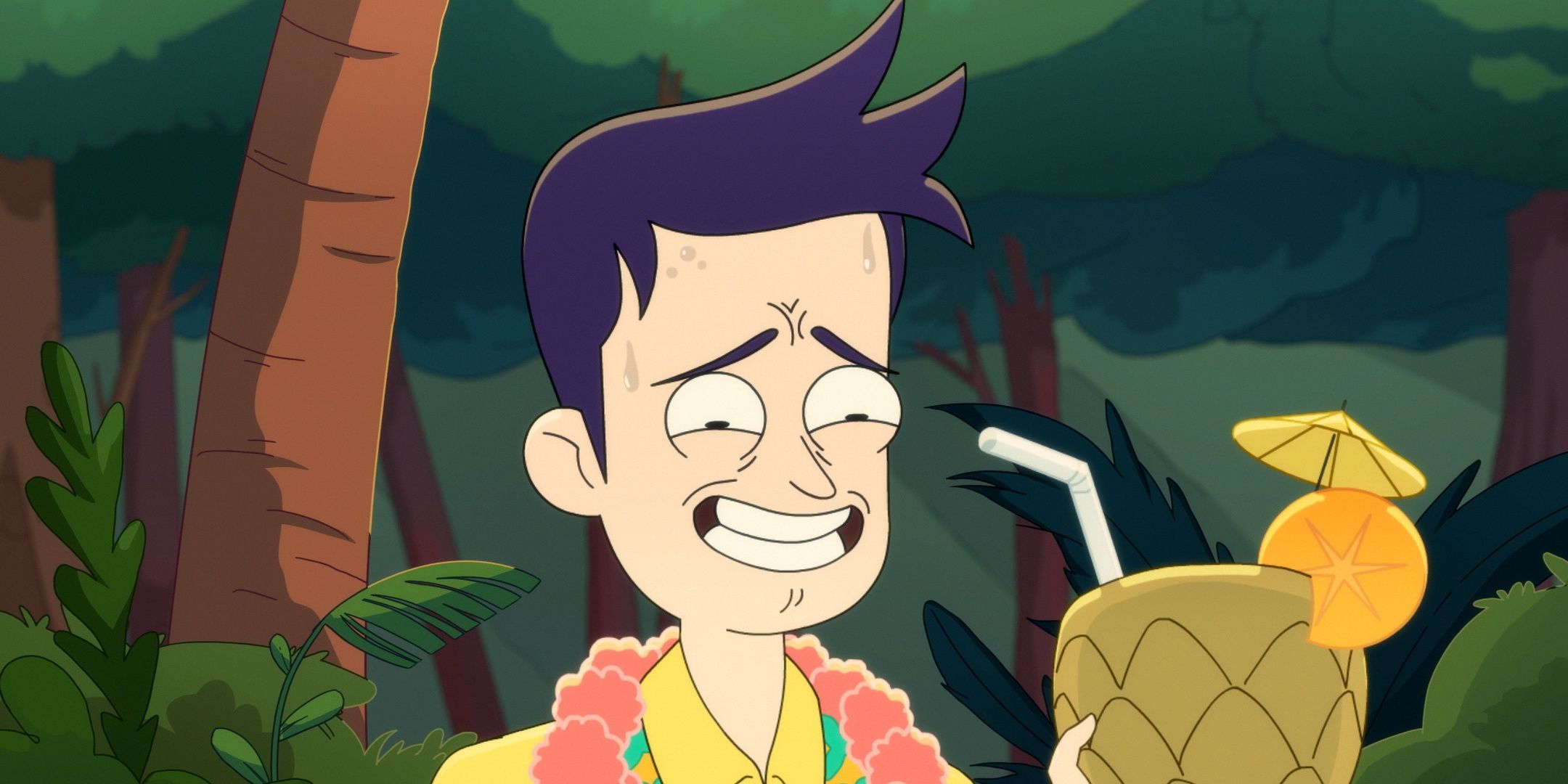 Star Trek Lower Decks Boimler Sosteniendo una Piña