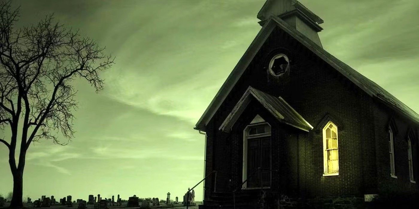 A gloomy church on the cover of Stephen King's Revival