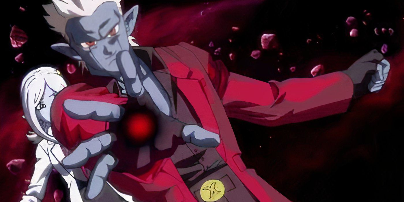 Mira protects Towa and launches an attack in Super Dragon Ball Heroes