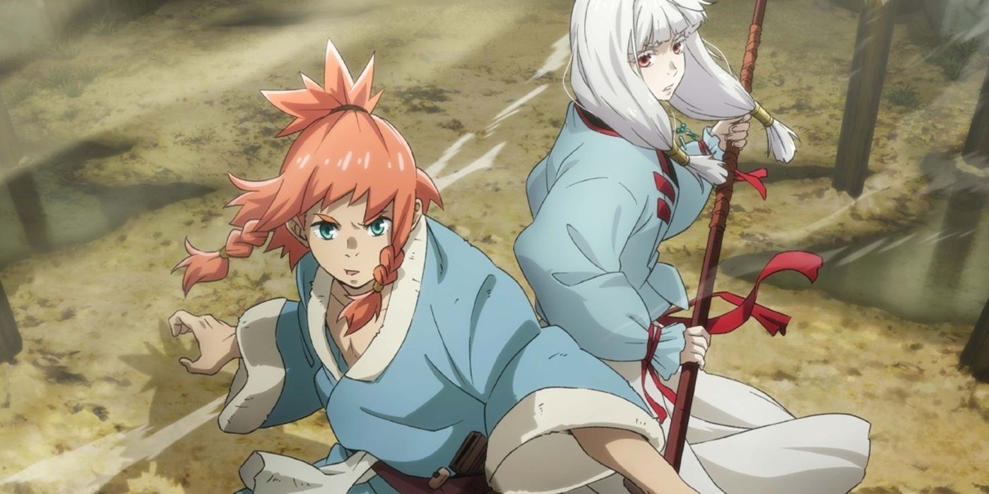 Kai, the main character of Teogonia and his ally, back to back.