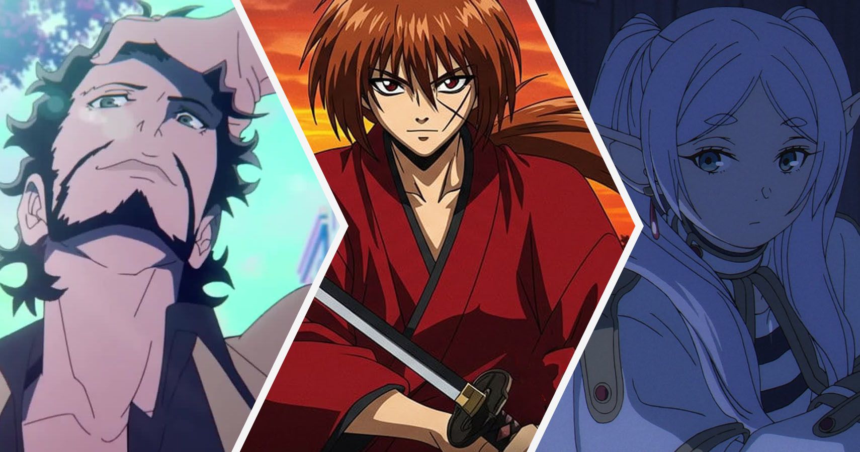 Personagem principal de Super Crooks, Kenshin em Rurouni Kenshin, e Frieren em Beyond Journeys End