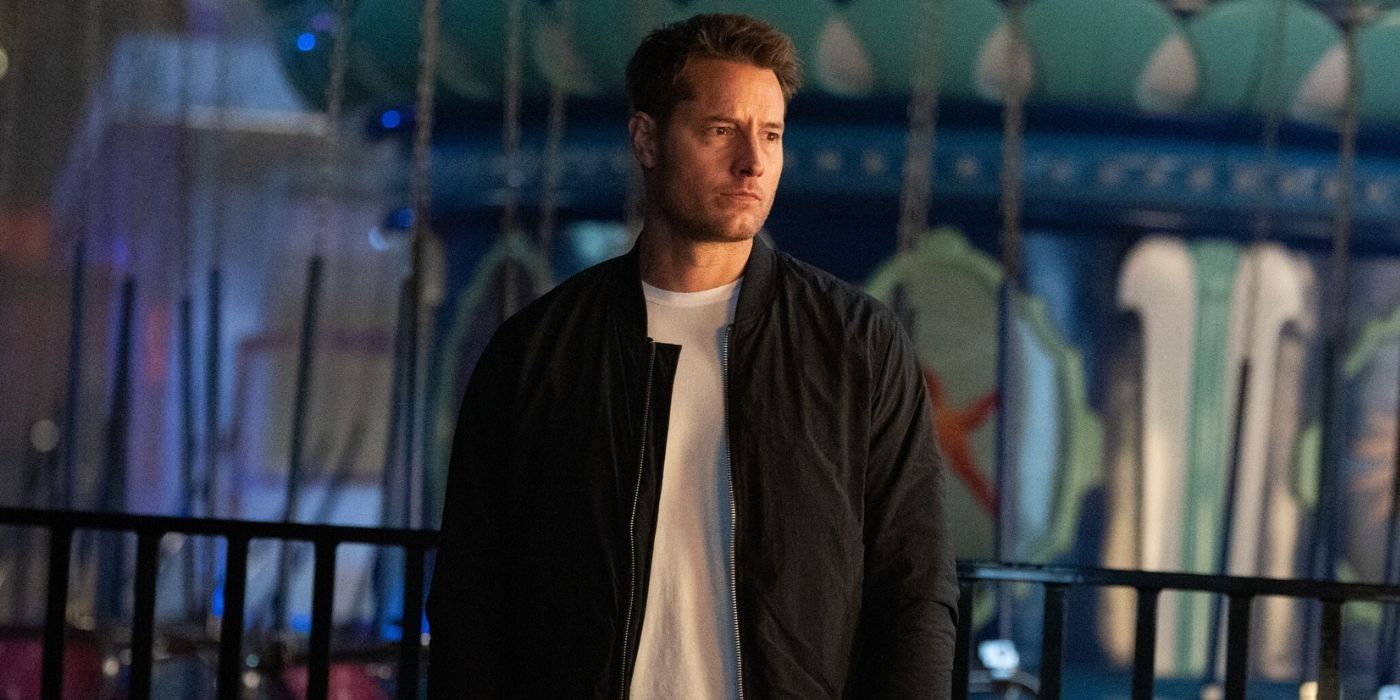 Colter standing in an abandoned amusement park in Tracker.