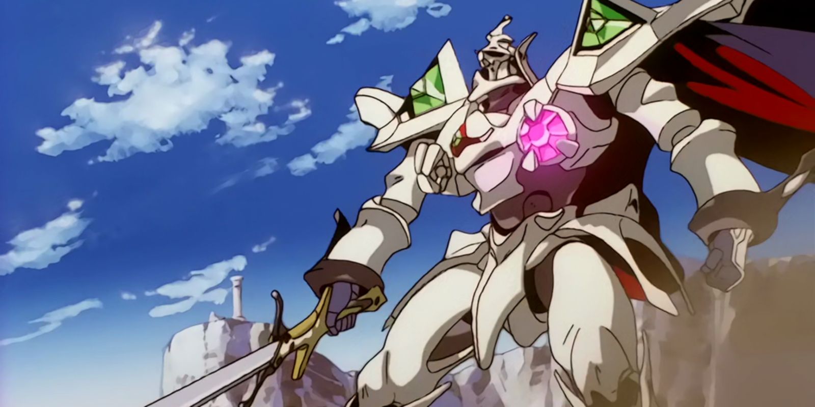 Vision of Escaflowne Mech in combat