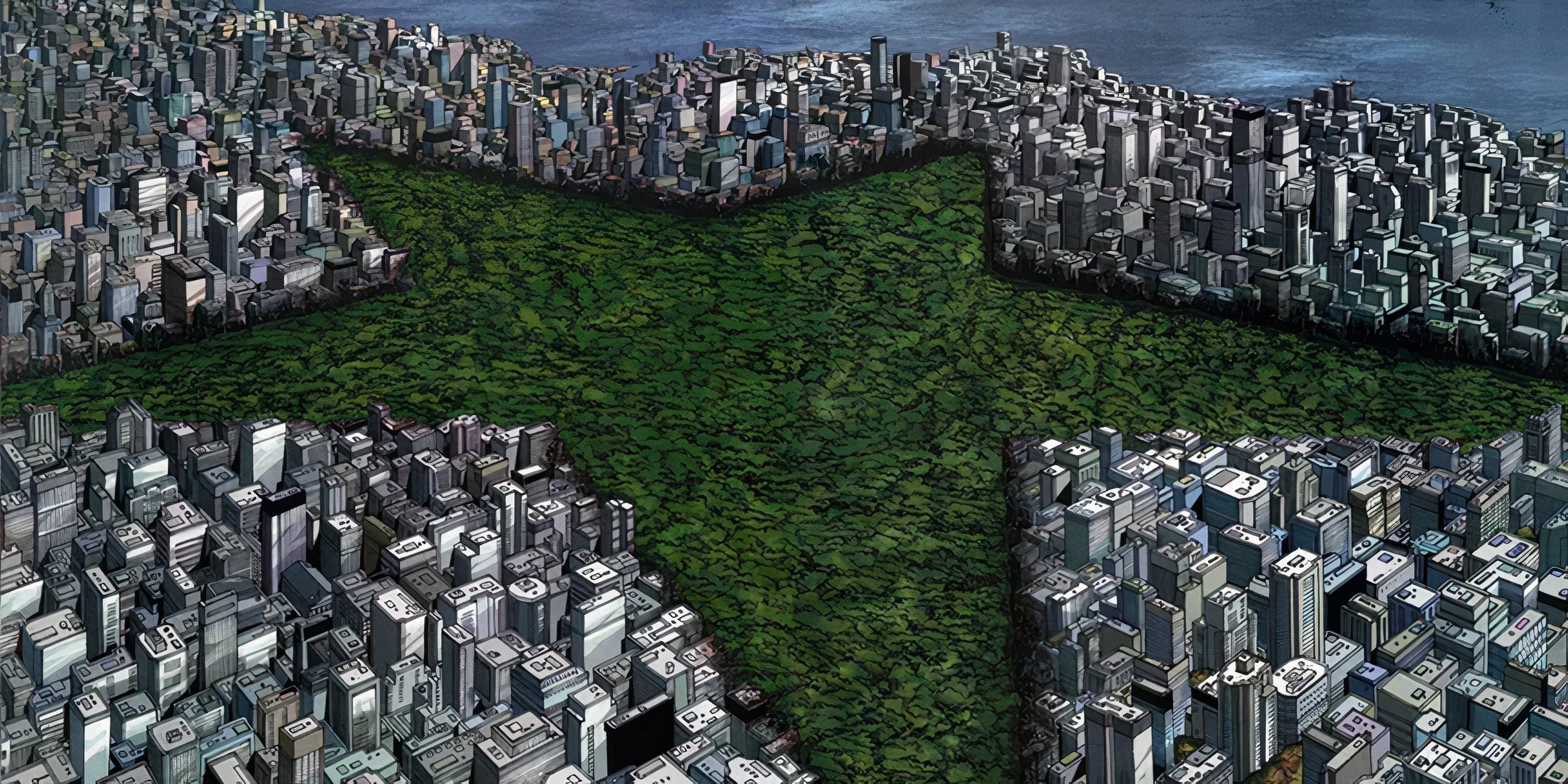 Destruction at Star City is filled with a forest.