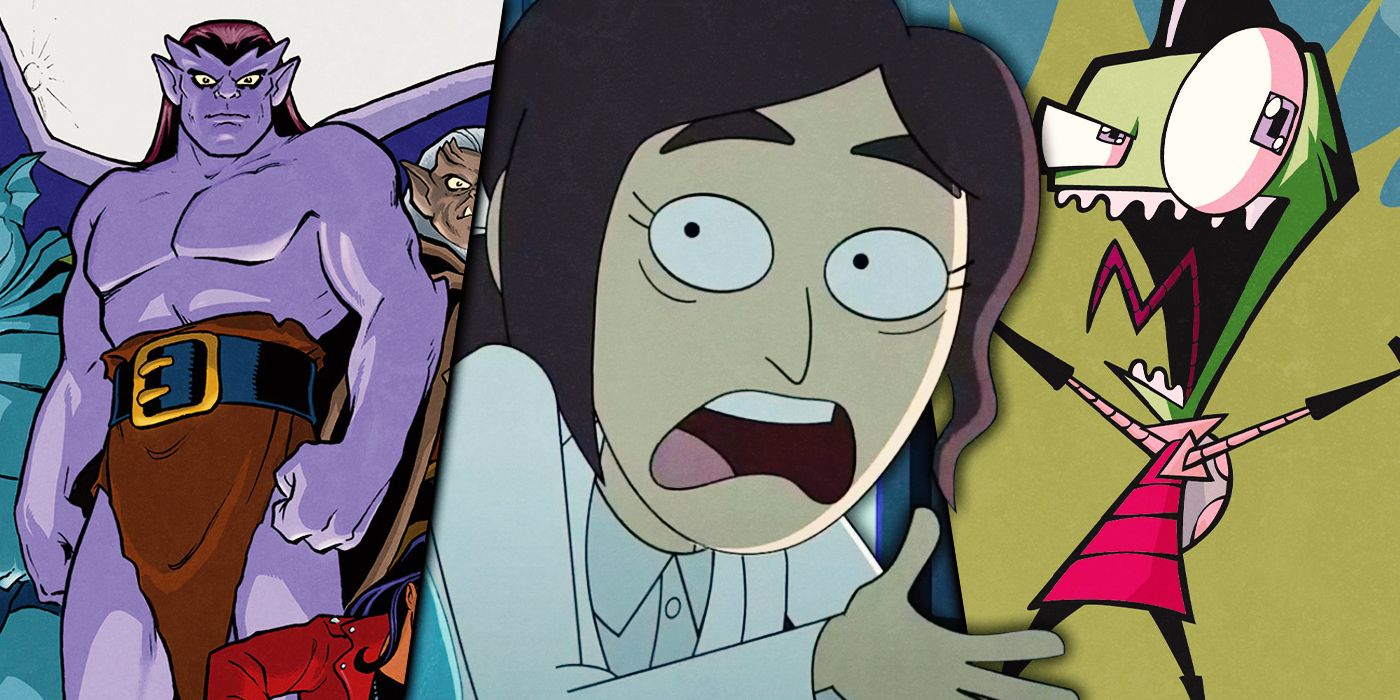 Images of Invader Zim, Gargoyles, and Inside Job