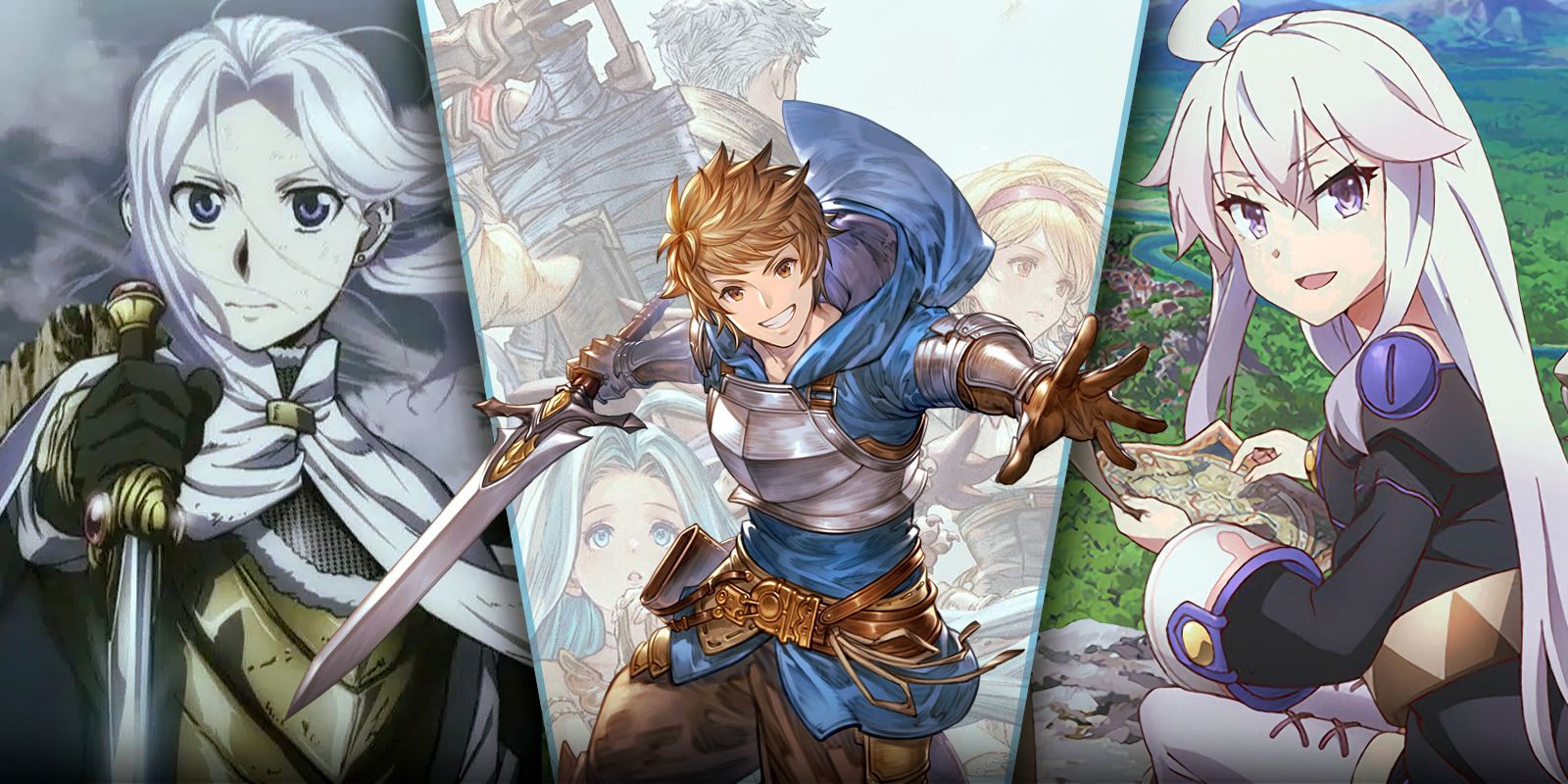 10-Great-Fantasy-Anime-That-Will-Never-Get-Another-Season featuring Gran from Granblue Fantasy and Arslan from Heroic Legend of Arslan