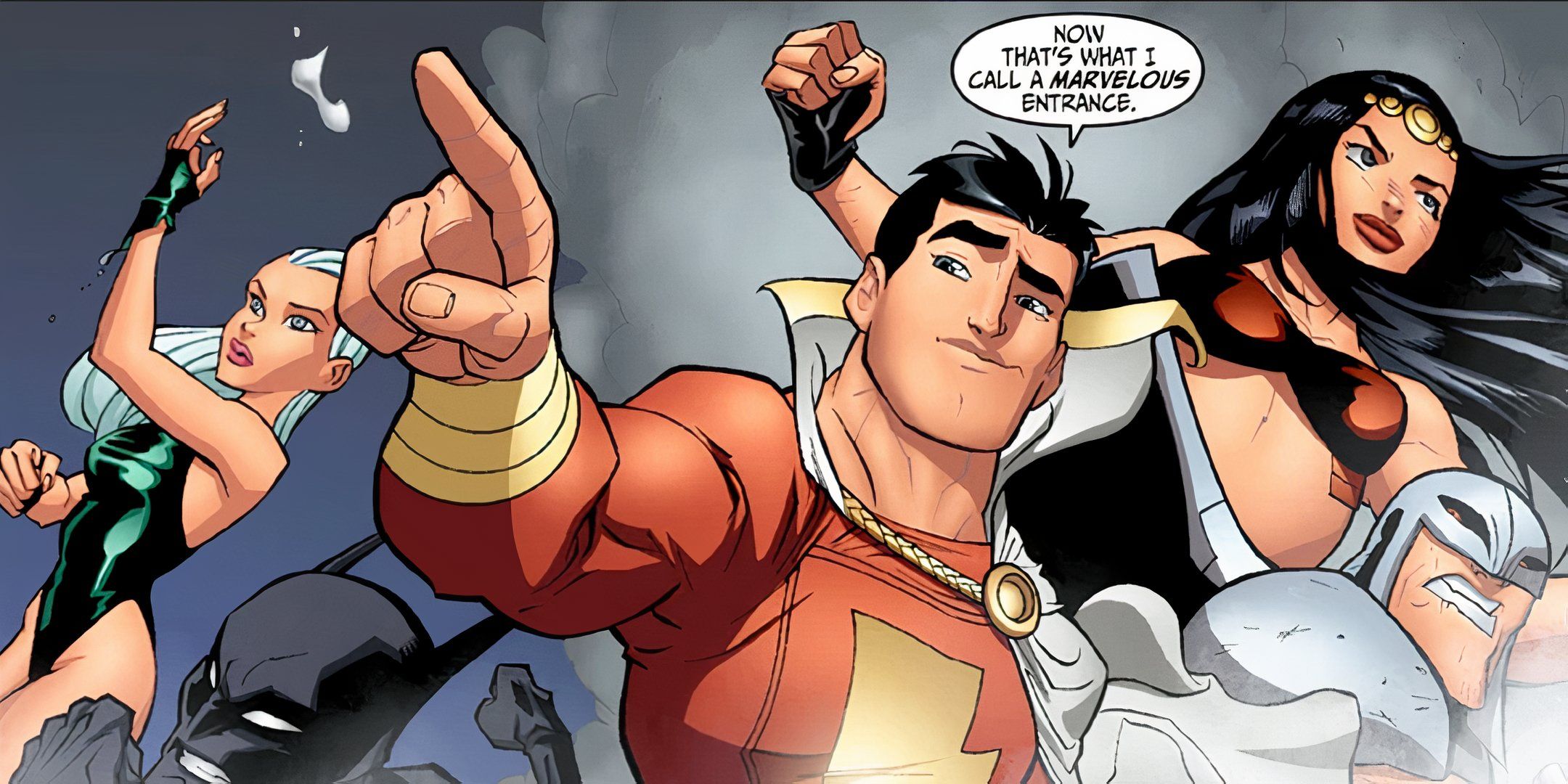 Captain Marvel makes his entrance in Justice League Beyond: "In Gods We Trust"