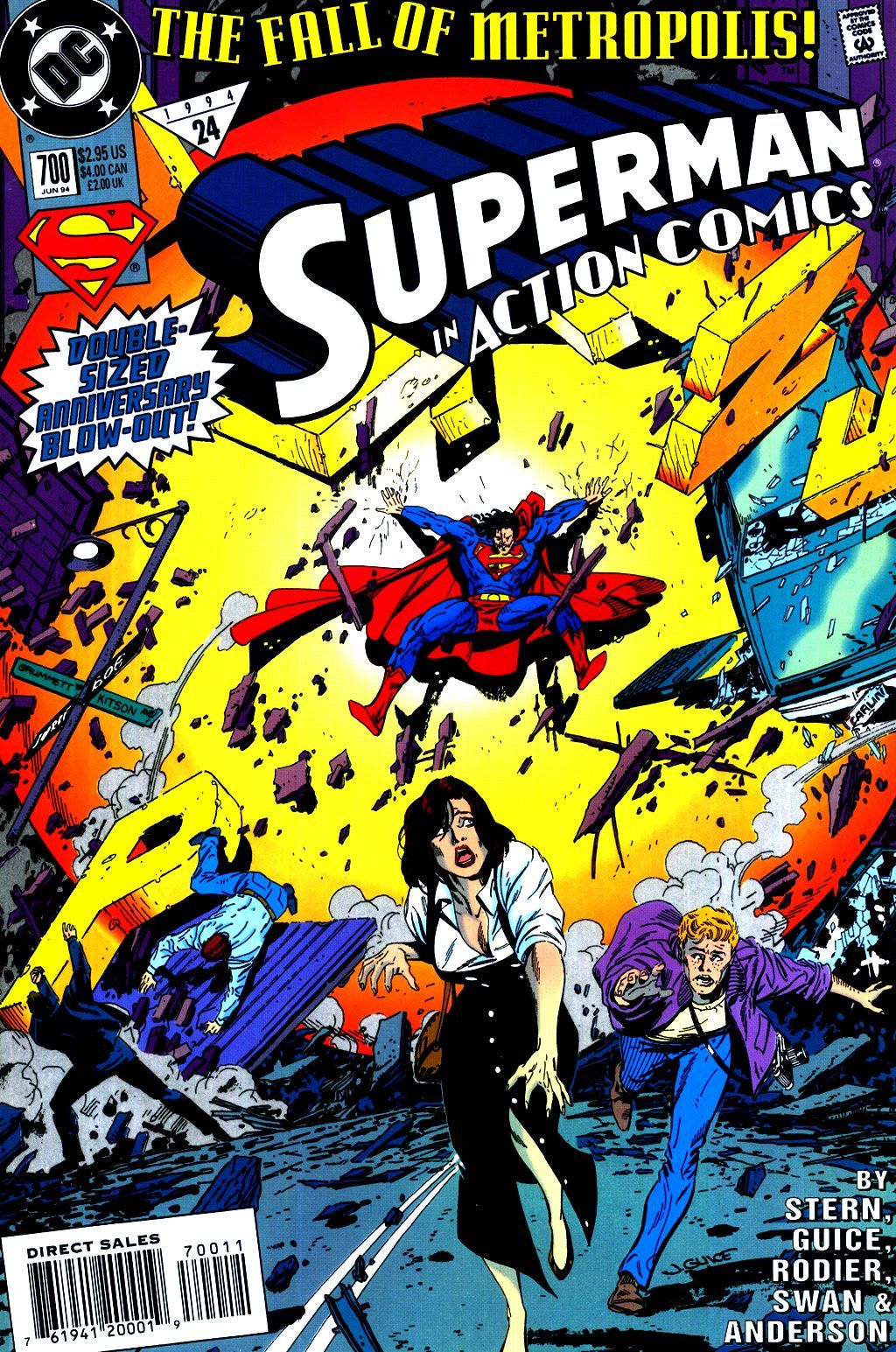 The cover of Action Comics #700